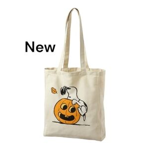 New American Eagle Snoopy Halloween Canvas Tote Bag |  💯 Cotton